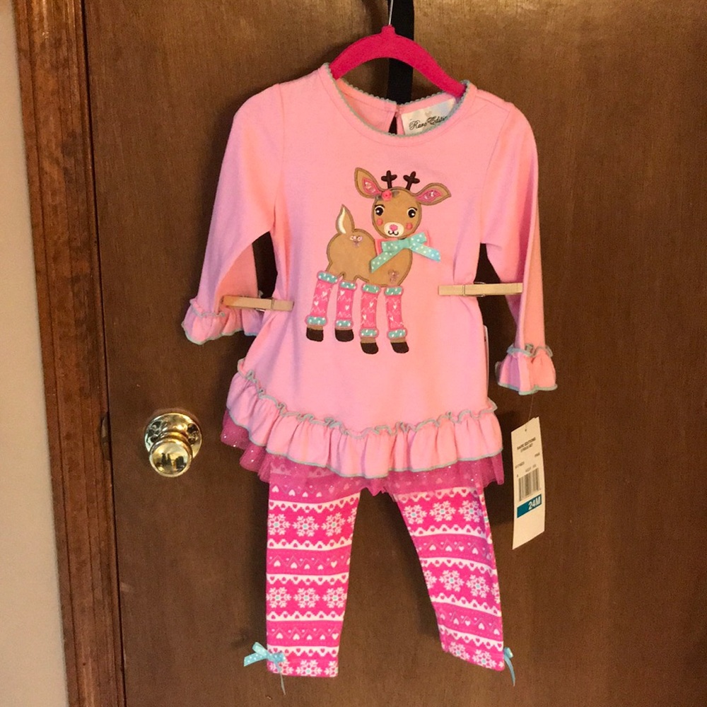 Baby Girls Rare Editions size 24M 2 piece outfit